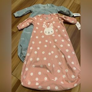 Carter’s Fleece Sleep Sacks. 6-9 months